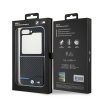 Etui BMW do Samsung Galaxy Z Flip6 – Hardcase Carbon Blue Line, Czarne